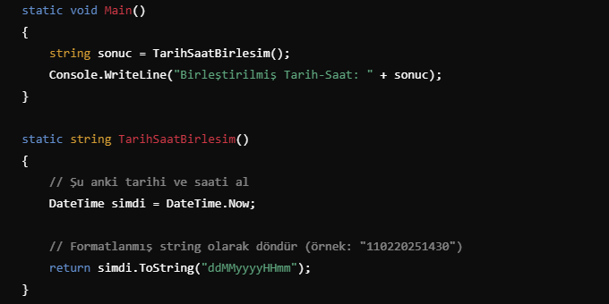 C# ile Gün + Ay + Yıl + Saat + Dakika Formatında Tarih Oluşturma (image timespan ekleme)